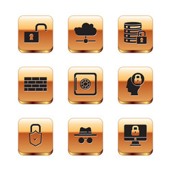 set open padlock lock and check mark incognito vector image