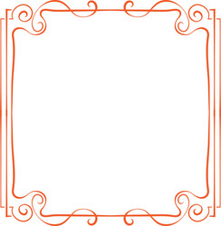 frame element for design in retro style vector image