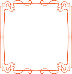 Frame element for design in retro style vector