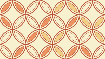 seamless interlocking circular pattern background vector image