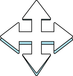 Arrow pointer symbol vector