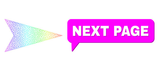 spectrum net gradient arrowhead right icon vector image