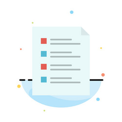 checklist check file list page task testing vector image