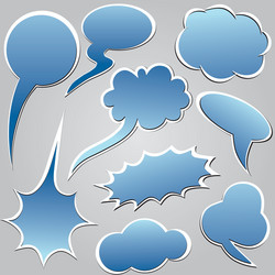 Dialog clouds vector