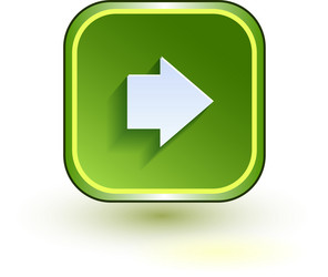 green web button with arrow right sign rounded vector image