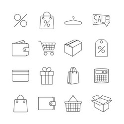 Icons purchase vector