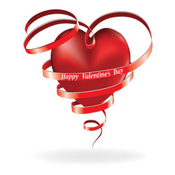 Valentine red hearts Royalty Free Vector Image