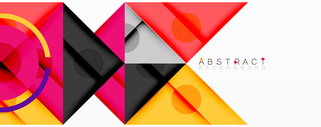 abstract geometric composition with overlapping vector image