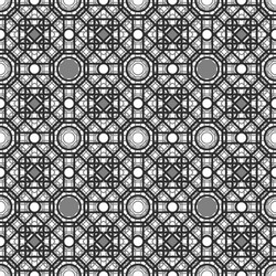 seamless pattern with overlapping geometric shapes vector