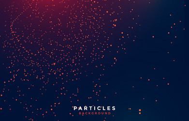 Digital technology red particle background vector