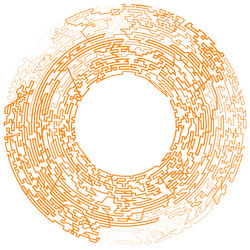 geometric random circular element abstract vector image