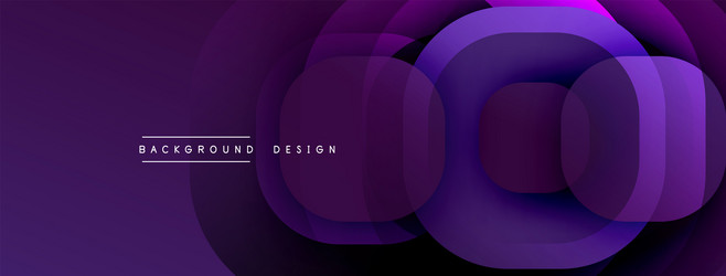 circular abstract design with overlapping vector image