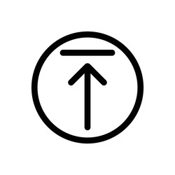 submit progress icon for task completion workflow vector image