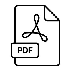 an amazing icon of pdf file editable design vector image