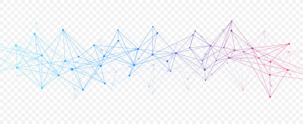 abstract tech network connection dots digital vector image