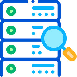 particle research algorithm icon outline vector image