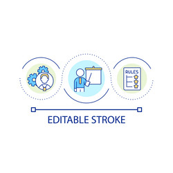 workflow organization loop concept icon vector