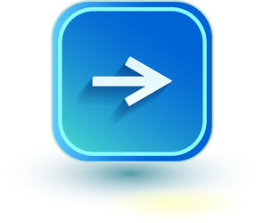 blue web button with arrow right sign rounded vector image