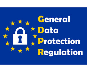 Gdpr concept data protection lock locked vector