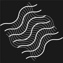 diagonal random grid mesh wavy zigzag waving vector image