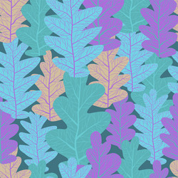 seamless leaves pattern vector