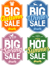 Seasonal Sale Advertisement Vector Image