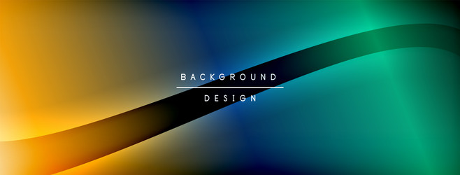 abstract gradient background smooth curves blend vector image