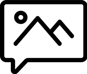 message with image icon vector image