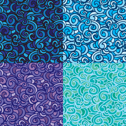 Sea life seamless 380 Royalty Free Vector Image