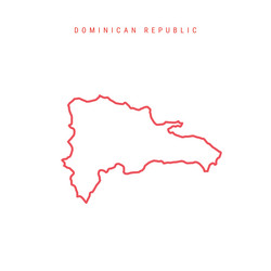 Dominican Republic Map Outline Vector Images (over 330)