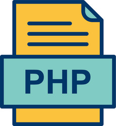 php file document icon vector