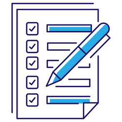 project checklist task tracker icon productivity vector image
