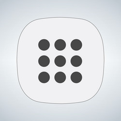 navigation button for apps isolated on modern vector image