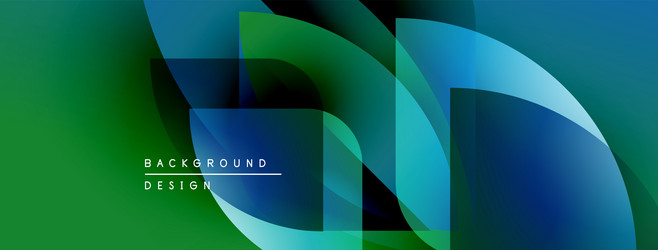 abstract geometric shapes overlap creating vector image
