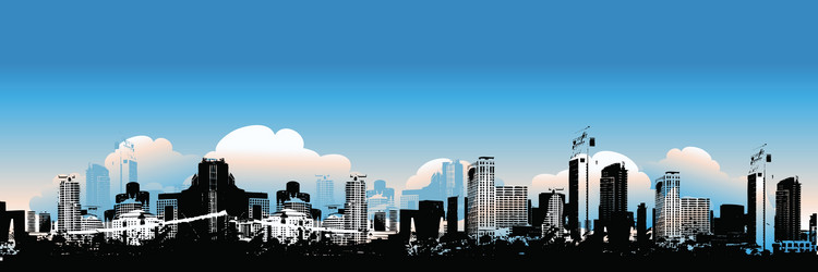Night Cityscape Background Royalty Free Vector Image