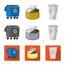 isolated object dump and sort symbol vector image