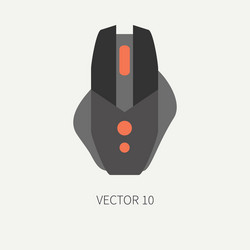 plain flat color computer part icon mouse vector image