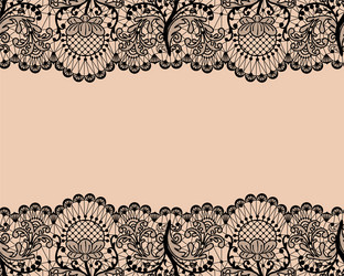 seamless black lace vector