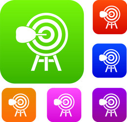 target set collection vector image