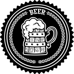 Vintage Beer Label Elements Vector Image