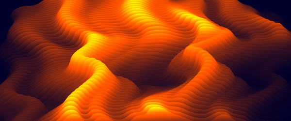 Gradient color 3d flame fluid shape abstract vector