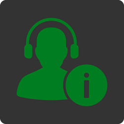 help desk icon from commerce buttons overcolor set vector image