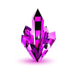 Volumetric Purple Crystal vector image