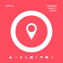 map pointer icon graphic elements for your design vector image