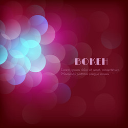 abstract festive background with bokeh vector image