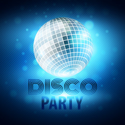 Disco party vector