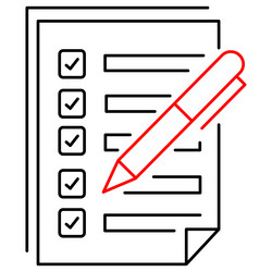 task planning checklist workflow icon vector image
