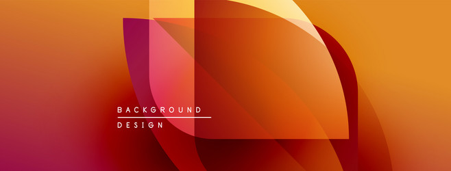 abstract geometric shapes overlap creating vector image