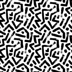 Irregular Maze Brush Pattern vector image