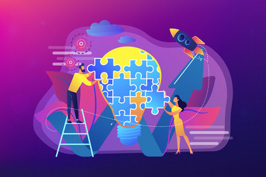 Creative idea abstract concept Royalty Free Vector Image